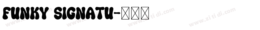 Funky Signatu字体转换